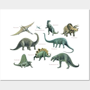 Dinosaur Montage Posters and Art